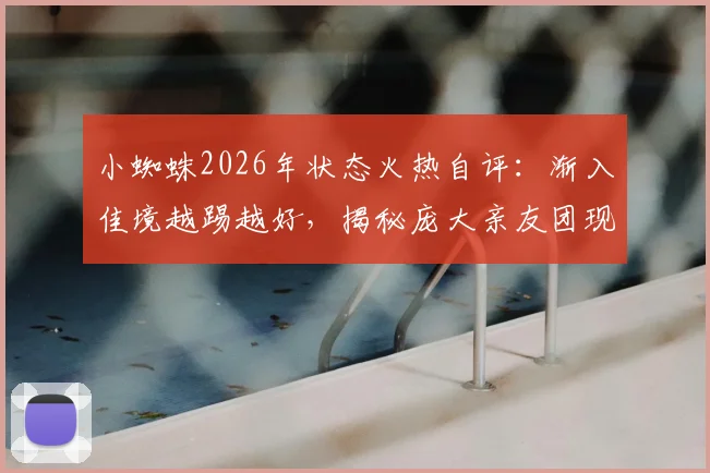 小蜘蛛2026年状态火热自评：渐入佳境越踢越好，揭秘庞大亲友团现场助威细节与背后故事